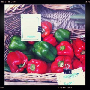 green and red peppers
