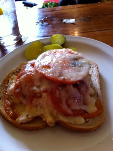 Open Faced Chicken Salad Melt