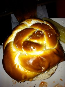 Cheesesteak Pretzel Roll