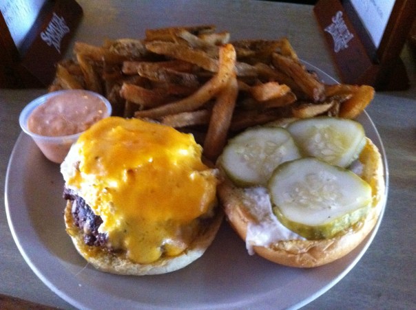 Burger at The Grey Lodge