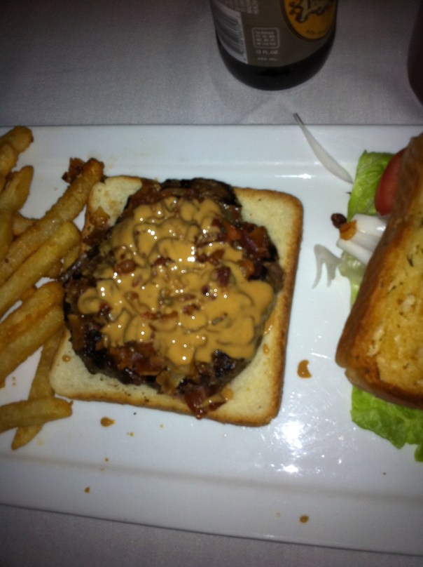Peanut Butter & Bacon Burger @ Urban Saloon