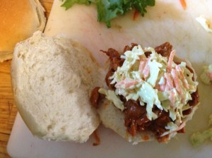 Seitan Buffalo Chicken with Slaw