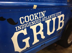 Closeup of Truck Logo