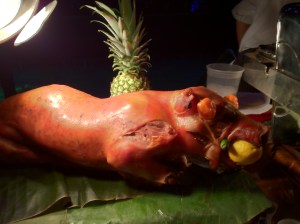roasted pig!