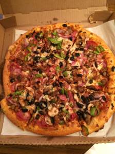 Pizza Hut Thin Crust Super Supreme
